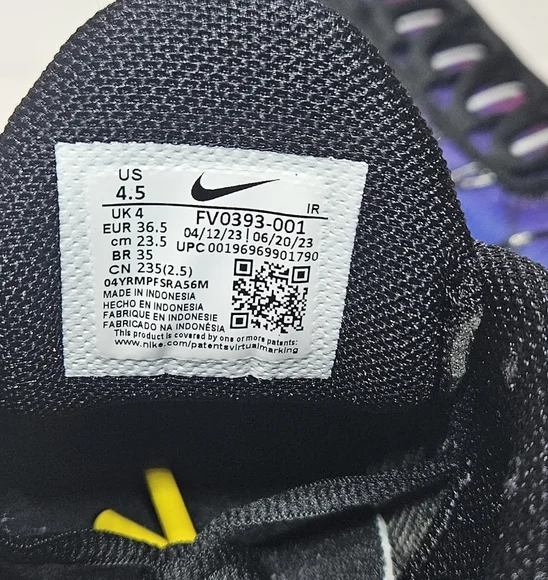 Nike Air Max Plus TN 25th Anniversary (FV0393-001) kids size 4.5 New Without Box - Picture 8 of 9